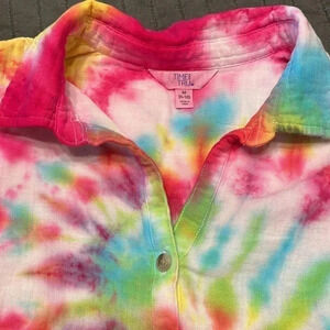 Tie Dyed Up Cycled Sleeveless Top Shirt Size M